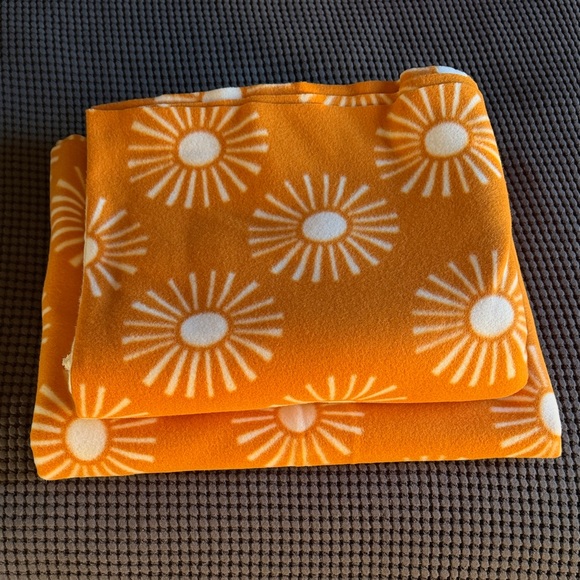 Other - Orange Sunburst Fleece Material